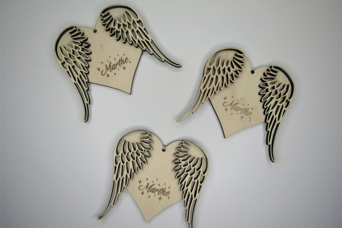 Ornament hart met vleugeltjes